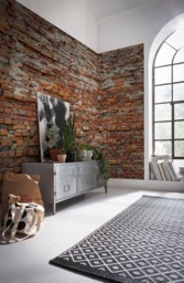 Brewster Home Fashions Xxl4-025 Komar Bricklane Wall Mural Red Orange Brick - thumbnail 1