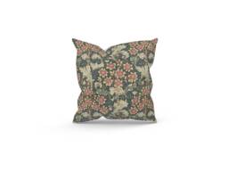 Handmade William Morris Orchid Nightshade Cushion, Modern Home Decor, UK Made - thumbnail 1