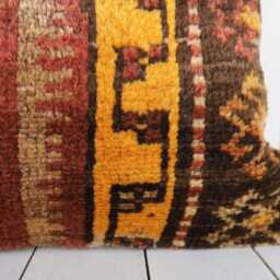 Handmade Vintage Turkish Kilim Pillow Cover Ethnic Cushion - 16x24 - thumbnail 3