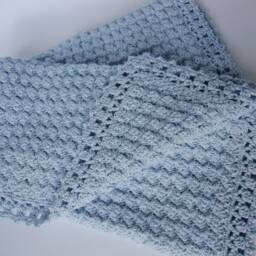Handmade Crochet Cotton Baby Blanket Berry Patch Texture - thumbnail 2