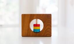 Colorado State Baby Rattle Modern Wooden Toy - thumbnail 1