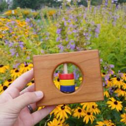 Colorado State Baby Rattle Modern Wooden Toy - thumbnail 2
