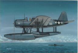 "Framed 4"" X 6"" Print Of A Vought Os2U ""Kingfisher." - thumbnail 1