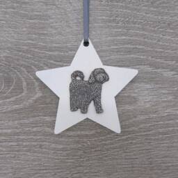 Cockapoo Hanging Decoration - Dog Mum Christmas Ornament Owner Unique Decor - thumbnail 2