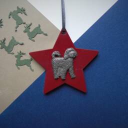 Cockapoo Hanging Decoration - Dog Mum Christmas Ornament Owner Unique Decor - thumbnail 3