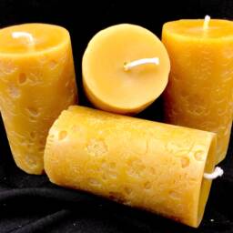Floral Beeswax Candle, Flower Pillar, Gifts, Home Decor, Self Holiday, Unique, Valentine - thumbnail 2