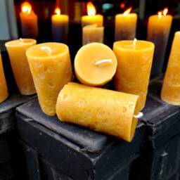 Floral Beeswax Candle, Flower Pillar, Gifts, Home Decor, Self Holiday, Unique, Valentine - thumbnail 1