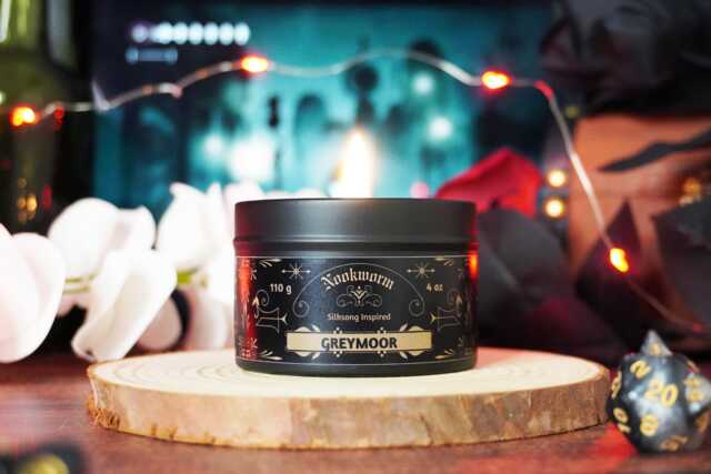 Greymoor Candle - Silksong Inspired Neroli, Violet, Muguet, Cedar, Sandalwood, Amber, Musk, Vanilla Vegan, Hand-Poured, 4Oz - image 1