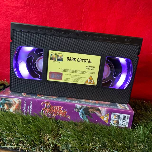 Retro Vhs Lamp Dark Crystal Original Fantasy Night Light Table 80S Lamp. Order Any Movie Man Cave. Great Christmas Gift - image 1