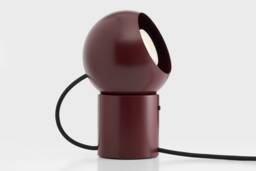 Hanson Magnetic Desk Mushroom Lamp Burgundy Red Bedside Night Light With Shade New Modern Home Table Fixture Housewarming Gift - thumbnail 1