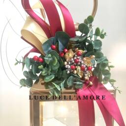 Burgundy Berry Lantern Topper Swag - thumbnail 4