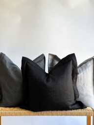 Neutral Boho Pillow Cover Set Textured Beige Decorative Pillows - thumbnail 1