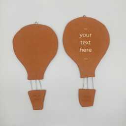 Ceramic Hot Air Balloon Wall Art Boho Nursery Decor - thumbnail 3