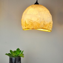 Golden Paper Lampshade Nordic Hanging Ceiling Light - thumbnail 2