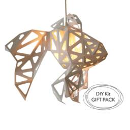 Fish Low Poly Papercraft, Nature Lover Gift, Origami Lamp, Diy Paper Sculpture, Geometric Lamp Shade, Minimalist Lighting, Bedside Light - thumbnail 2