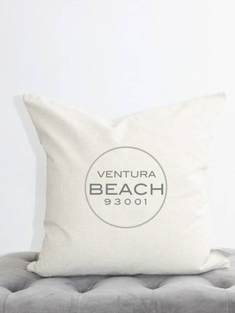 Custom Beach Pillow - 18 X 18, Home Decor, Cushion, Throw Pillow, Gift, Present, Custom Home, House, Lake Life, Beach Lake Home - image 1