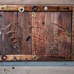 Custom Steampunk Wine Holder - thumbnail 2