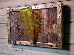 Custom Steampunk Wine Holder