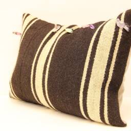 Handmade Lumbar Kilim Pillow 14x20 Inch(35x50 cm Bohoturkish Kilim Pillowcover Chair Small Oblong Cushion Cover Tribal Pillow 4Bef-17 - thumbnail 3