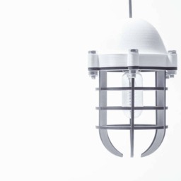No.20 Industrial Lighting - 3D Printing Lasercutted Wood White Hanging Lamp Dutch Design - thumbnail 3