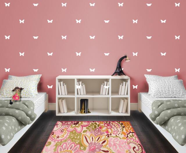 Butterfly Pattern Wall Decal - Custom Vinyl Nursery Art Stickers - image 1