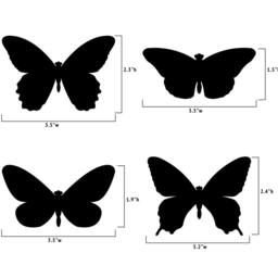Butterfly Pattern Wall Decal - Custom Vinyl Nursery Art Stickers - thumbnail 3