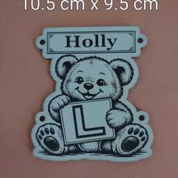 Toddler L Plates Personalised With Name - thumbnail 3