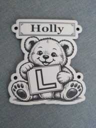Toddler L Plates Personalised With Name