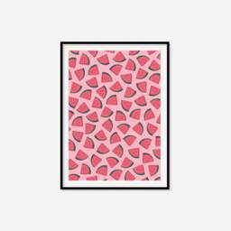 Watermelon Print - Minimalist Boho Prints, Dining Room Colourful Wall Art, Kitchen Gallery A5 A4 A3 Prints - thumbnail 2
