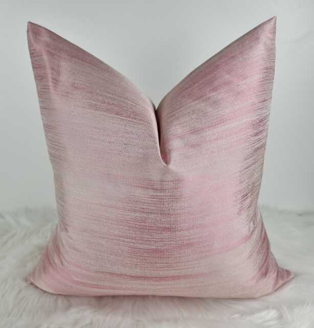 Baby Pink Cushion Cover Silk High Quality Harlequin Fabric Textured Finish Luxury Modern Sofa Bed Pillow Case - image 1