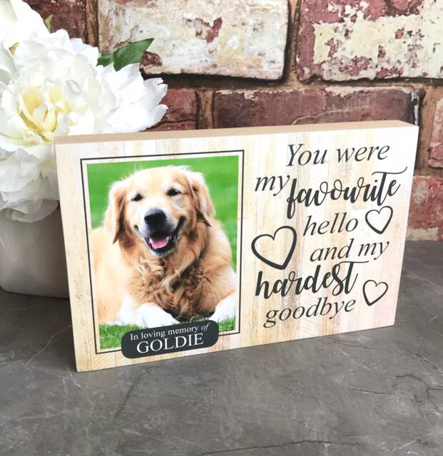 Dog Memorial, Memorial Gift, Loss Frame, Sympathy Custom Sign, Picture Frame - image 1