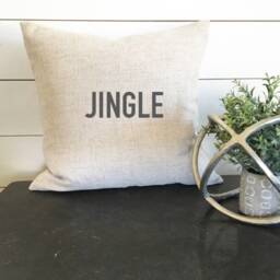 Jingle Pillow Cover, 18 X Christmas Pillow, Holiday Decor, Decor Gift - thumbnail 2