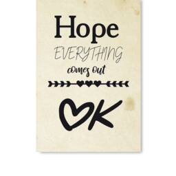 Poster Wall Decor. Funny Art Decals. Bath Hope Everything Comes Out Ok. Printed For Home Bathroom Unframed Art - thumbnail 2