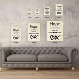 Poster Wall Decor. Funny Art Decals. Bath Hope Everything Comes Out Ok. Printed For Home Bathroom Unframed Art - thumbnail 3