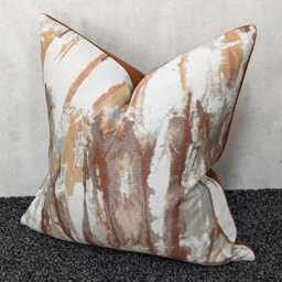 Harlequin Takara Terracotta Rust Ink Splash Cushion Cover Handmade Throw Pillow Designer Home Decor Only