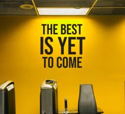 Gym Wall Decal, Physical Therapy Office Design, Sports Rehab Doctor Decor. Motivational Decor, The Best Is Yet To Come - thumbnail 1