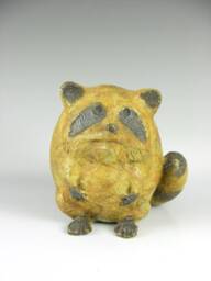 Bronze Raccoon Figurine - Collectible Animal Sculpture, Yolk Art - thumbnail 1