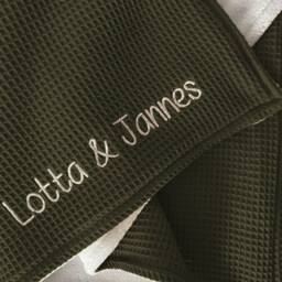 Baby Blanket With Name in Forest/Sand White - 70 X 100 cm - thumbnail 4