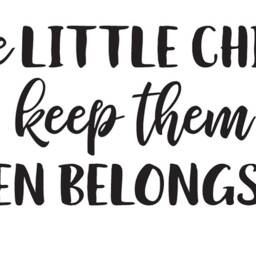 "Vinyl Wall Decal - Matthew 1914 ""Jesus Said, ""Let The Little Children Come To Me...'" - thumbnail 3