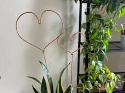 Copper Heart Plant Trellis With Optional Crystal