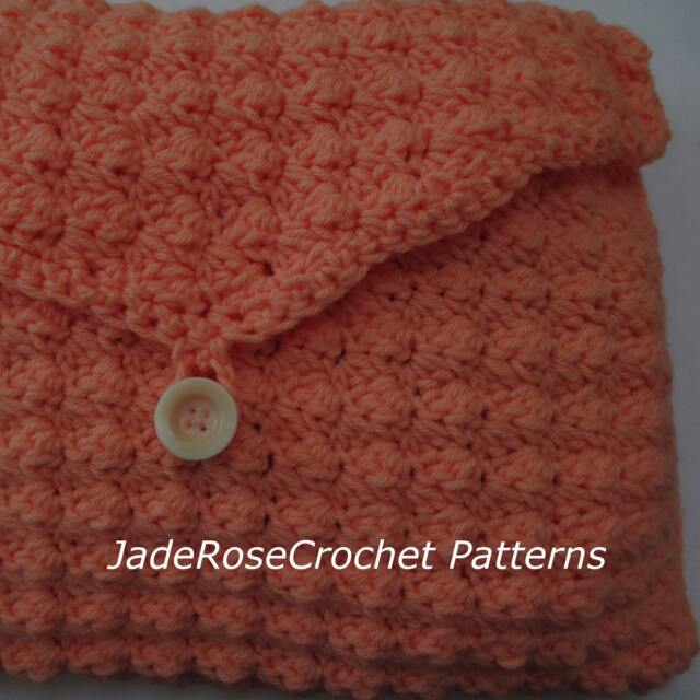Crochet Envelope Pillow Cover Pattern, Square Buttoned Directions For Any Size, PDF515 - image 1