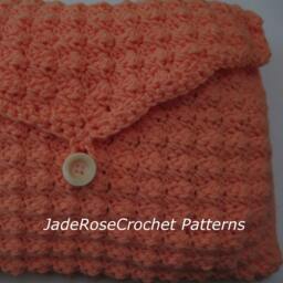 Crochet Envelope Pillow Cover Pattern, Square Buttoned Directions For Any Size, PDF515 - thumbnail 1