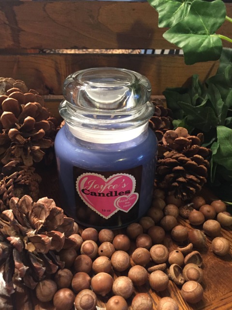 Midsummer's Night Handmade Hand Poured 16 Oz Soy Candle in Apothecary Jar With Glass Dome Lid - image 1