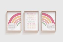 3 Inspirational Classroom Posters, Positive Affirmations For Kids, Decor, Quotes, Educational Wall Art, Motivational - thumbnail 1