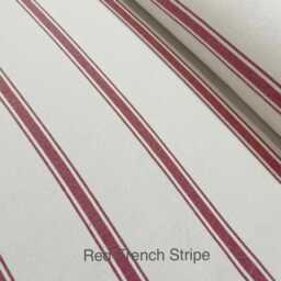 Bespoke Headboard Cover - Red French Stripe. Custom Made To Fit Existing Headboard, See Description For Full Details - thumbnail 2