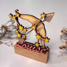 Sagittarius Wooden Keepsake Figure - Zodiac Gift Display Handmade & Customizable Theme Astrology Lovers Constellation - thumbnail 3