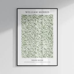 William Morris Prints, Green Posters, Wall Art, Bedroom Living Room Floral Art - thumbnail 2