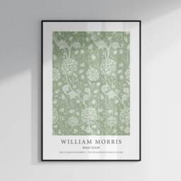 William Morris Prints, Green Posters, Wall Art, Bedroom Living Room Floral Art - thumbnail 3