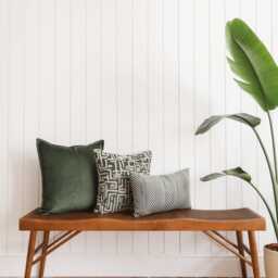 Burnt Orange Throw Pillow Cover Set Mudcloth Woven Cushion Covers - thumbnail 4