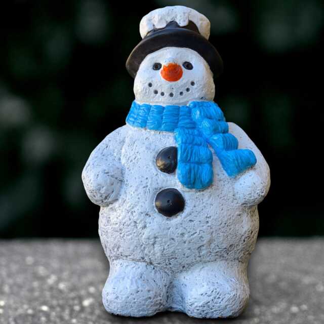 Large Snowman Statue Christmas Sculpture Outdoor Winter Decoration Handmade Front Door Ornament Snowman Lover Gift - image 1